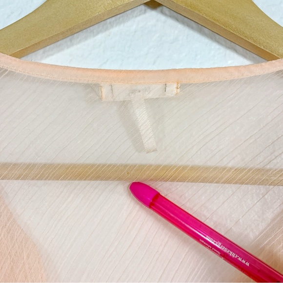 Metro Seven Sequin Coral Tunic Blouse Size Medium Women’s - Picture 9 of 9